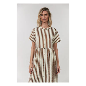 Lollys Laundry - Aliya Cotton Dress | Mocha