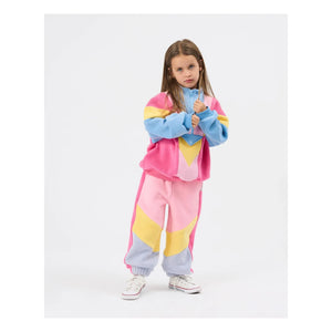 Goldie + Ace - Renk Bloklu Polar Sweatshirt | Mavi