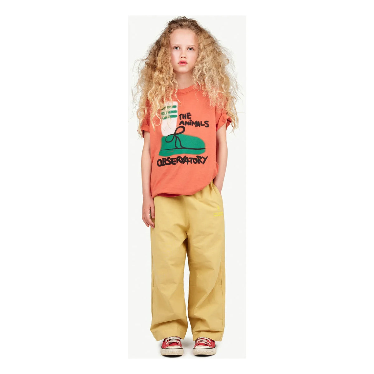The Animals Observatory - Oversized Big Rooster T-Shirt | Red