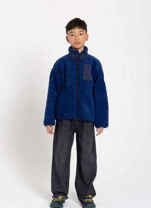 Finger in the nose - Paulo Çift Malzemeli Sherpa Ceket | Royal blue