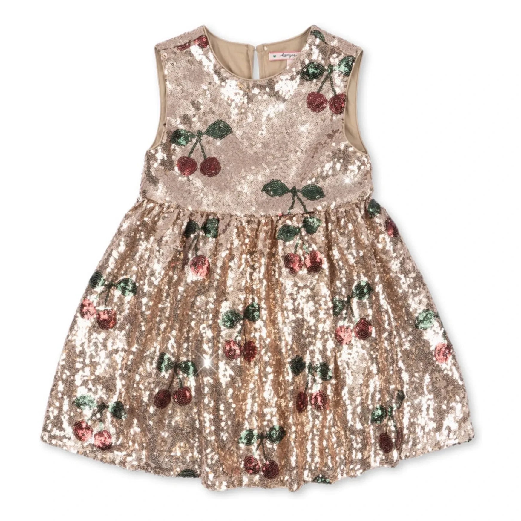 Konges Sløjd - Starla Cherry Sequined Dress | Gold