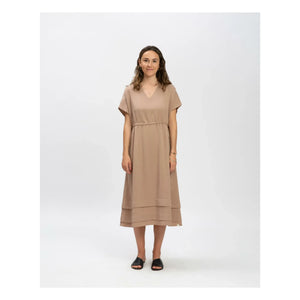 Matona - Tencel Dress | Light Brown