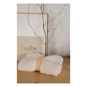 1+ in the family - Marinet Merino Wool Blanket | Ecru