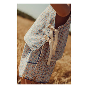 THE LiTTLE POETS - Louise Reversible Sleeveless Vest Recycled fibers | Ecru