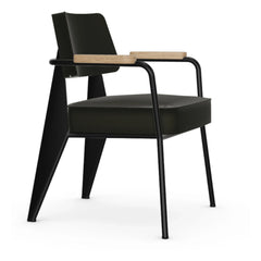 Vitra - Executive Chair, Black Base - Jean Prouvé | Dark Gray