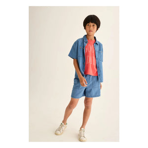 Cozmo - Denim Wolf Bermuda Shorts | Blue