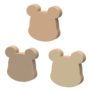 Cam Cam - Bear Hooks - Set of 3 | Brown