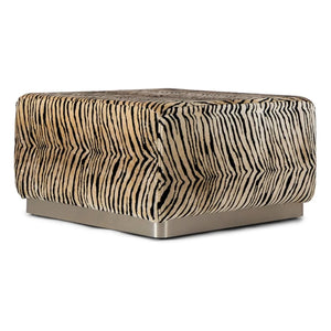 The Socialite Family - Rotondo Velvet Pouf | Tiger