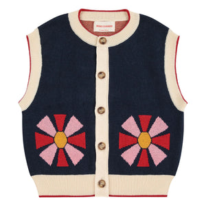 Bobo Choses - Kaleidoscope Organic Cotton Cardigan | Navy