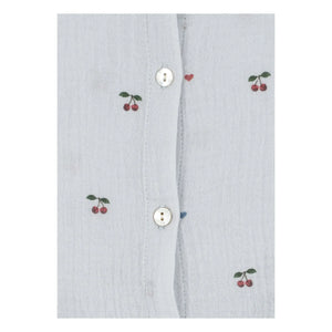 Konges Sløjd - Coco Cerises Organic Cotton Top | Light Blue