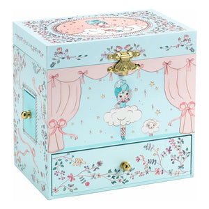 Djeco - Ballerina Jewelry Box | Light Blue