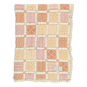 Bebe Organic - Mai Organic Cotton Patchwork Blanket | Yellow