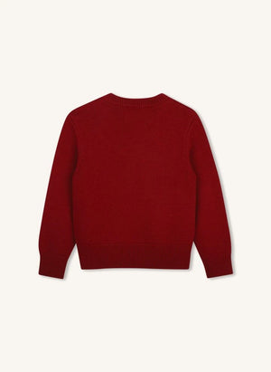 Zadig & Voltaire - Wool-Embroidered Logo Sweater | Burgundy