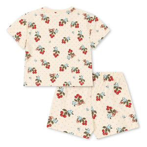 Konges Sløjd - Organic Cotton Cherry T-Shirt and Shorts Set | Ecru