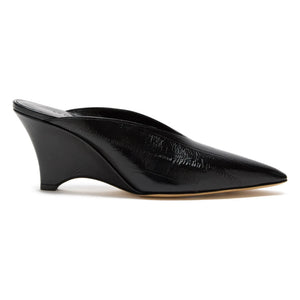 Le Monde Beryl - Victoria Leather Mules | Black