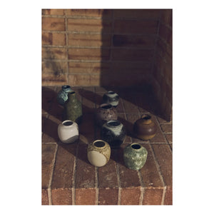 HKliving - Set of 5 Ceramic Vases | Multicolored