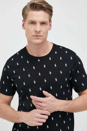 Kısa Kollu Pamuklu Pijama Üstü Polo Ralph Lauren