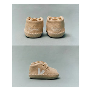 Veja - Veja x Bonpoint Baby Suede Lace-Up Sneakers | Beige