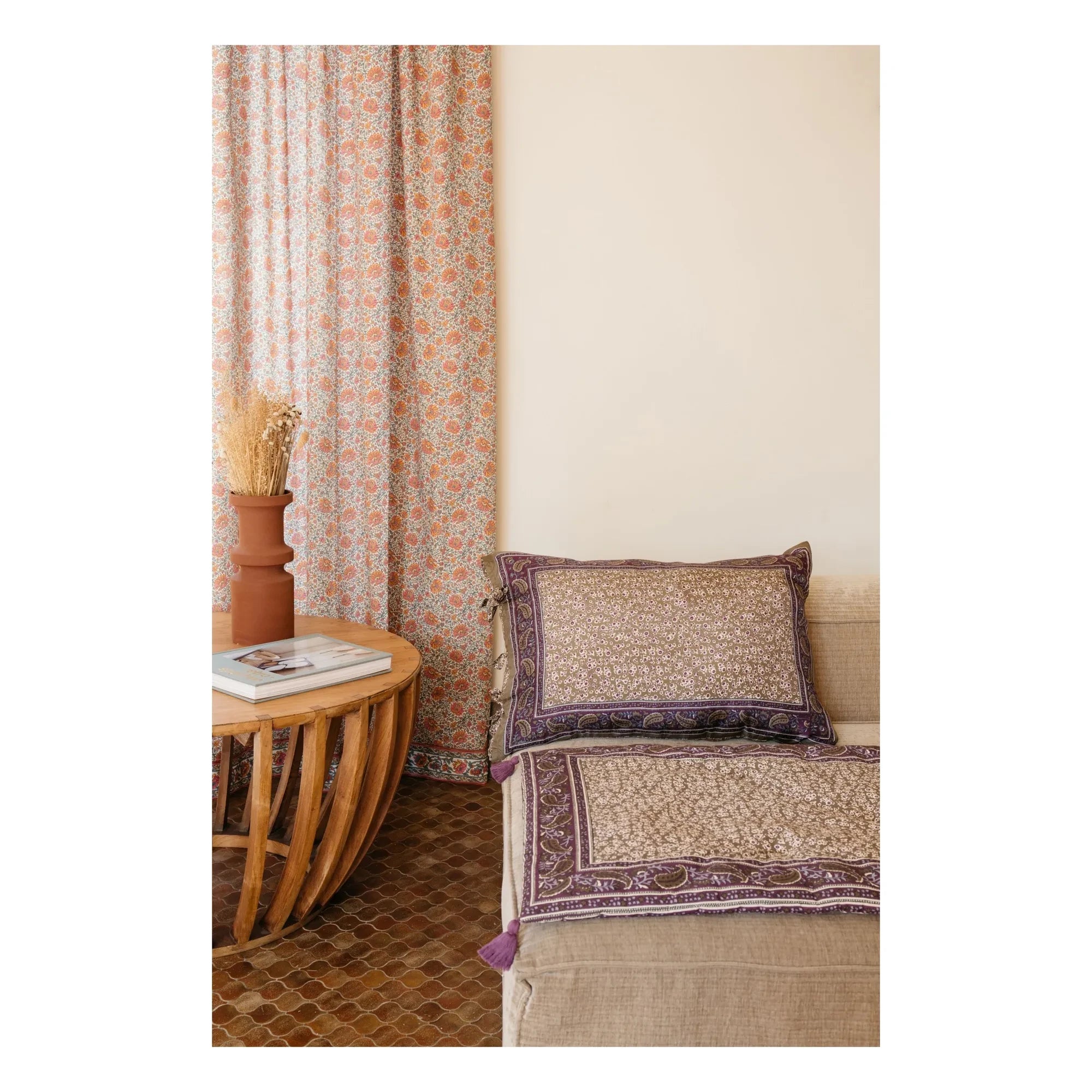 Louise Misha - Jamy Organic Cotton Sofa Cover | Khaki