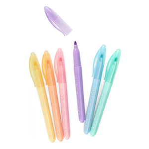 Moulin Roty - Les Rosalies Pastel Felt-tip Pens - Set of 6