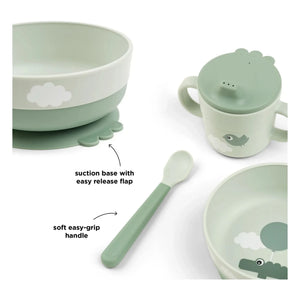 Done by deer - Happy Clouds Dinner Set | Sage