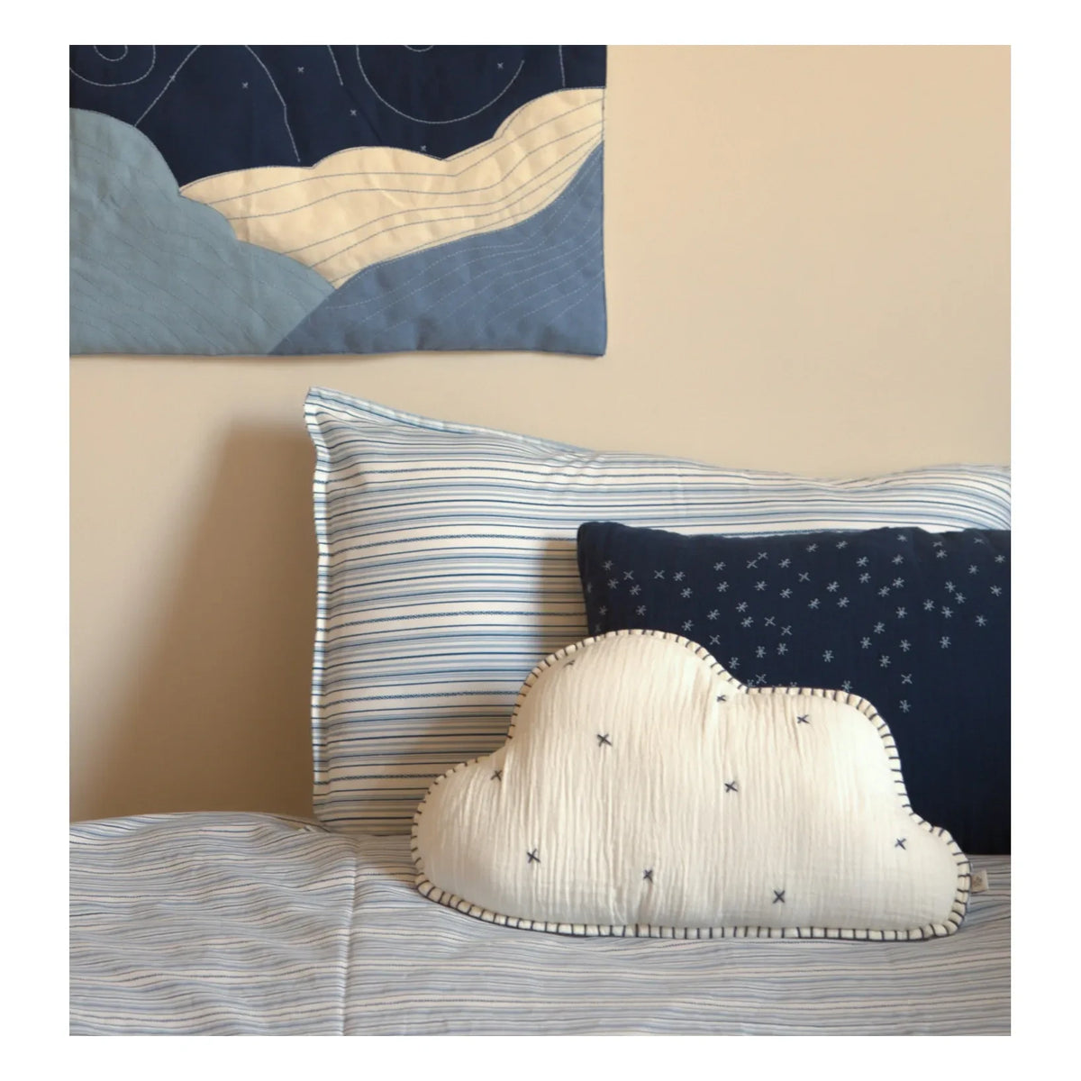 Editions Aimable - Ferdinand Cloud Pillow | Ivory Gauze