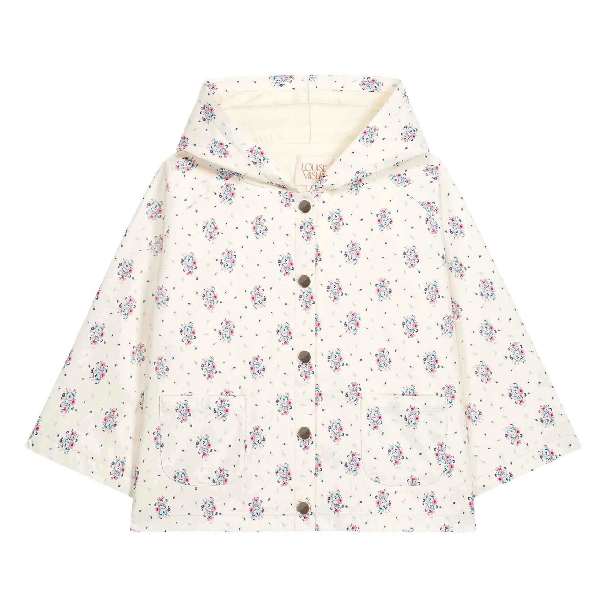 Louise Misha - Felvet Fleuri Raincoat | Cream