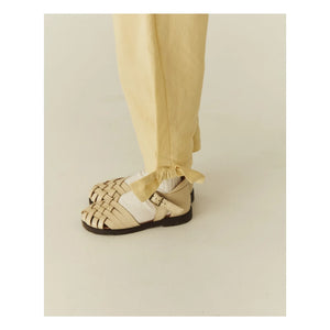 Copenhagen Colors - Organic Cotton Knotted Trousers | Pale Yellow