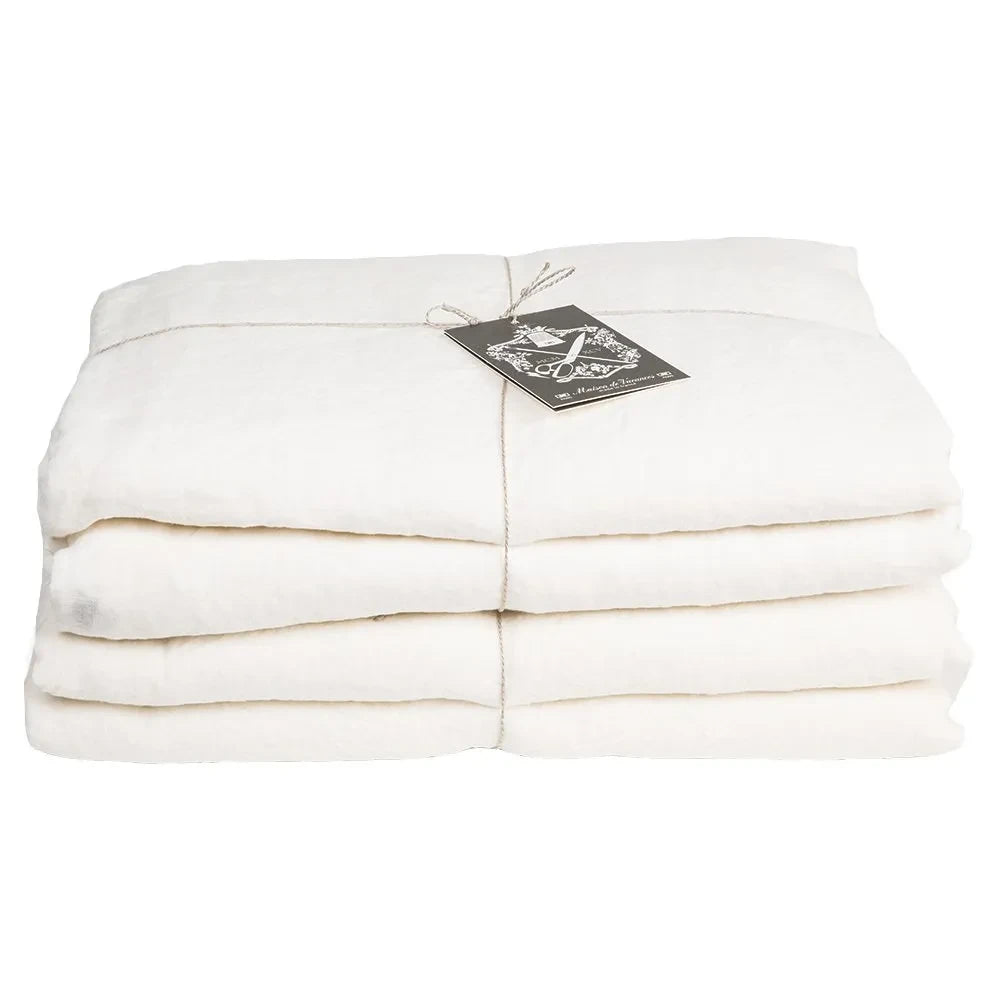 Holiday Home - Washed Linen Duvet Cover | White