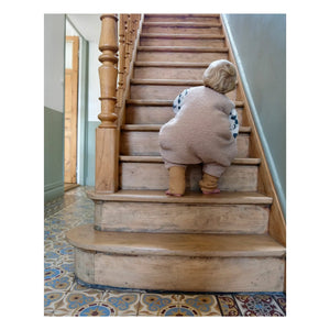 Tante Reine - Organic cotton footed sleeping bag Teddy | Sand
