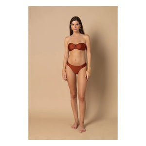 Alma Deia - Blake Bandeau Top | Terracotta