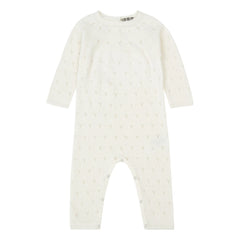 Bonton - Maman Merino Wool Textured Romper | Ecru