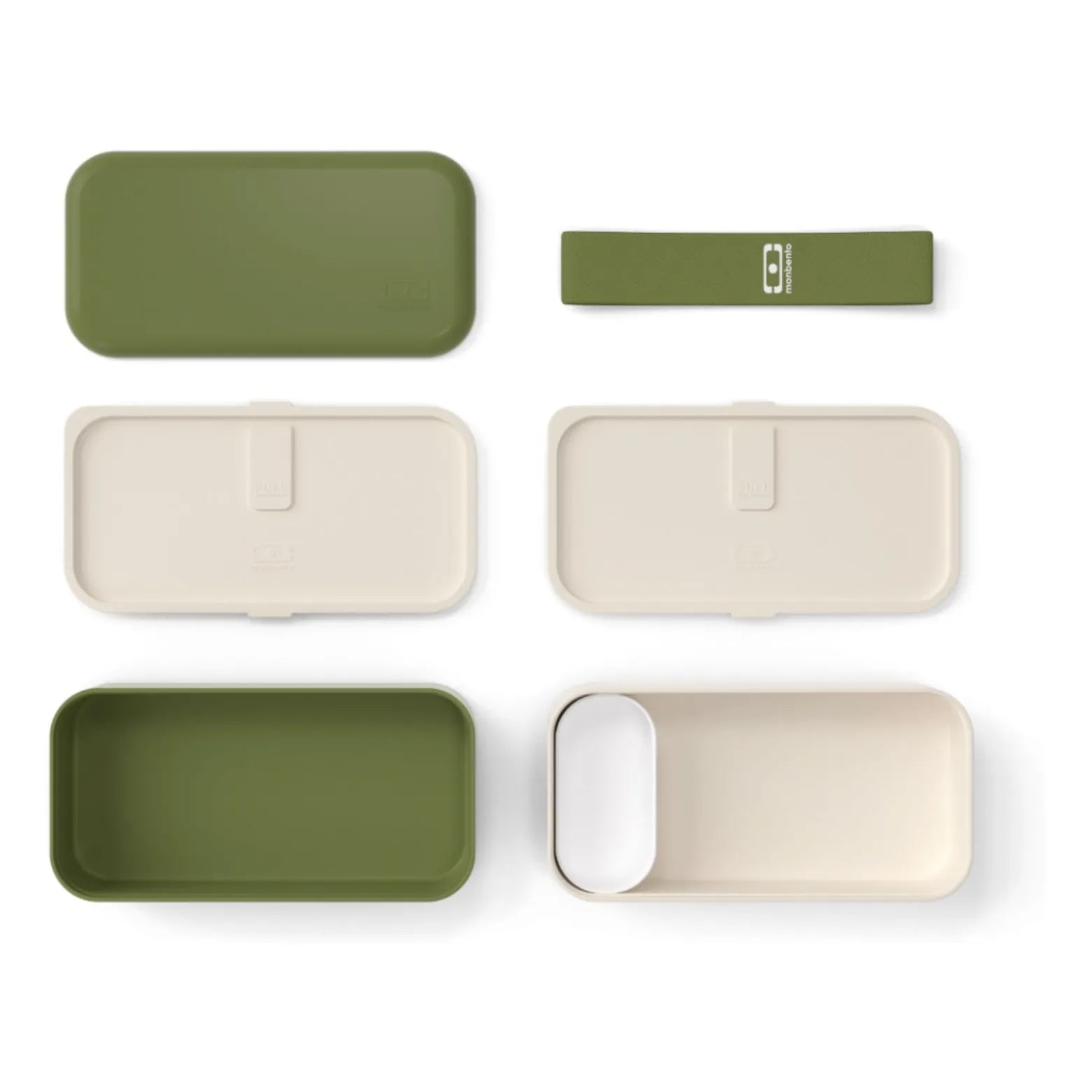 Monbento - Bento with 2 Compartments MB Original Recycled | Olive Green
