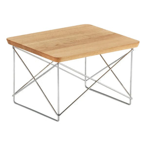Vitra - LTR Side Table - Chrome-Plated Base - Charles & Ray Eames, 1950 | Oak