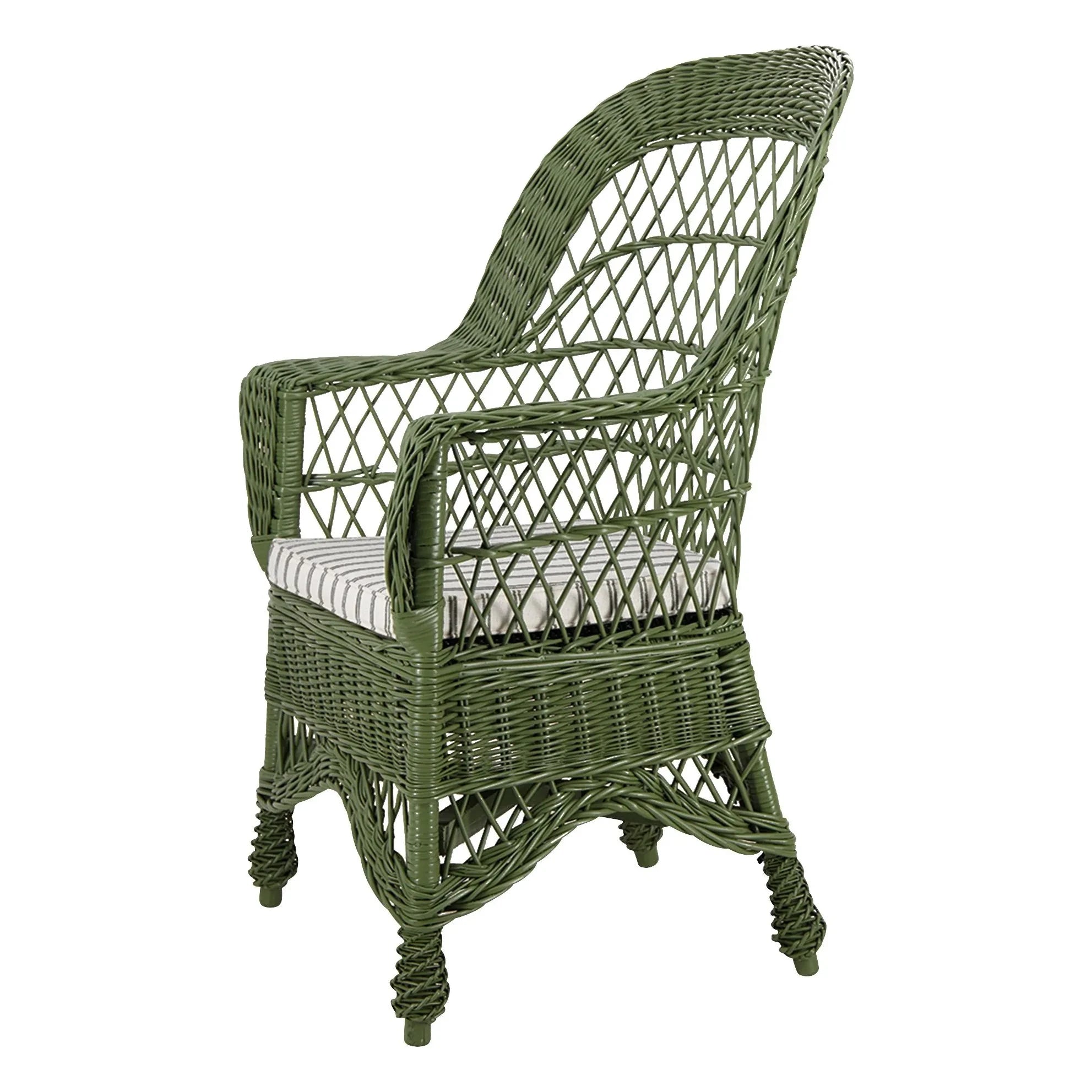 House of Capricorn - Furnas Wicker Armchair | Green