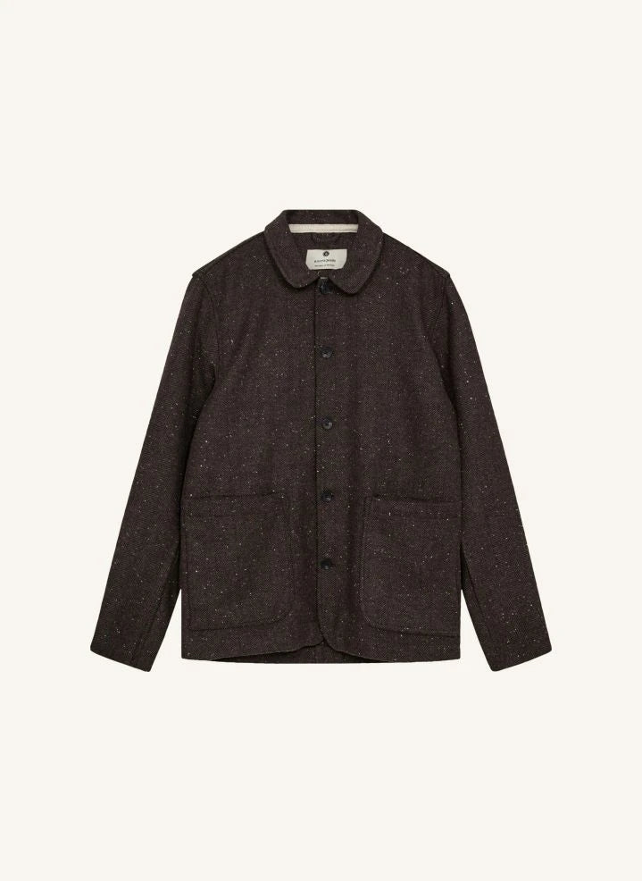 Anerkjendt - Akoscar Check Wool Overshirt | Gray