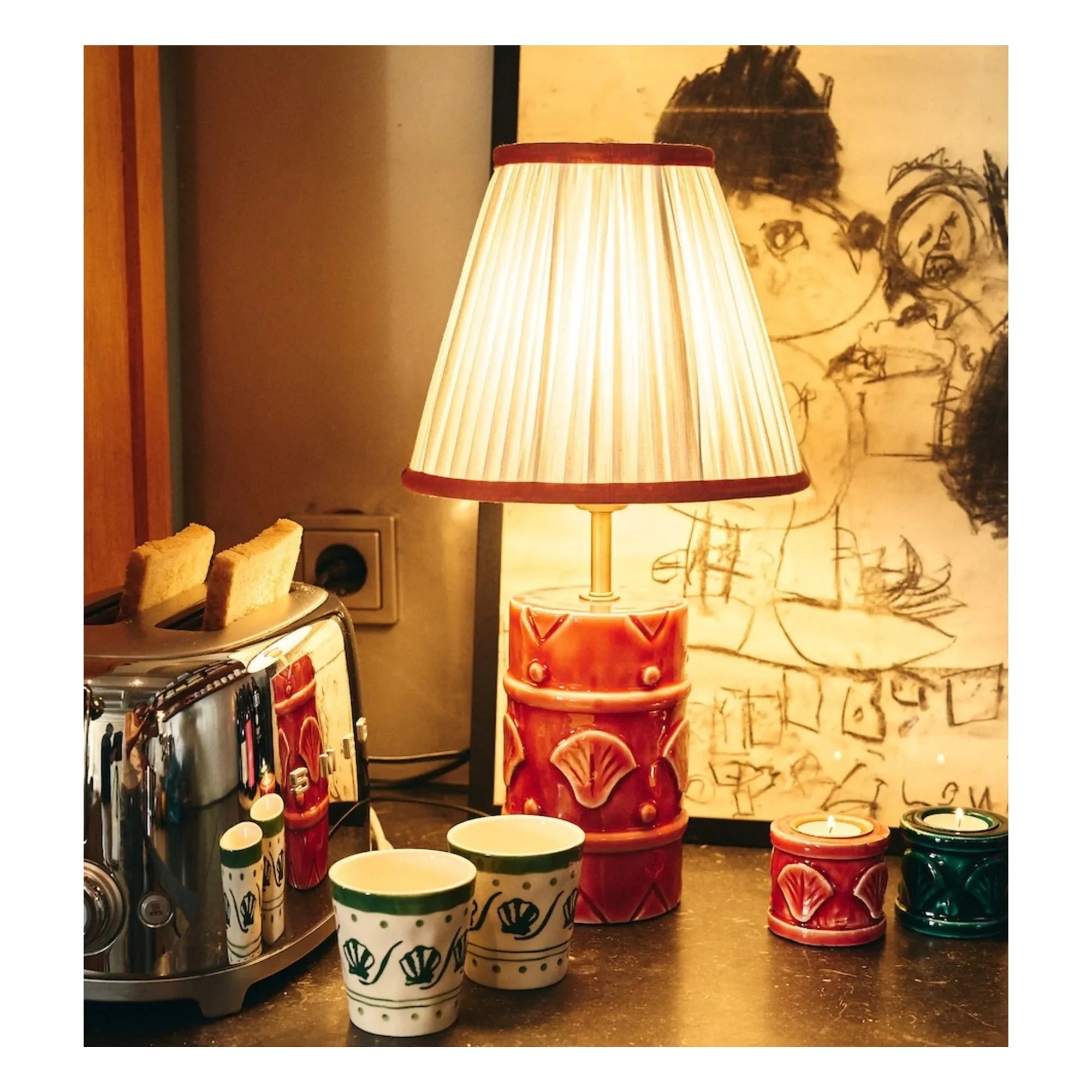 Anna + Nina - Coral Shell Lamp Base | Coral