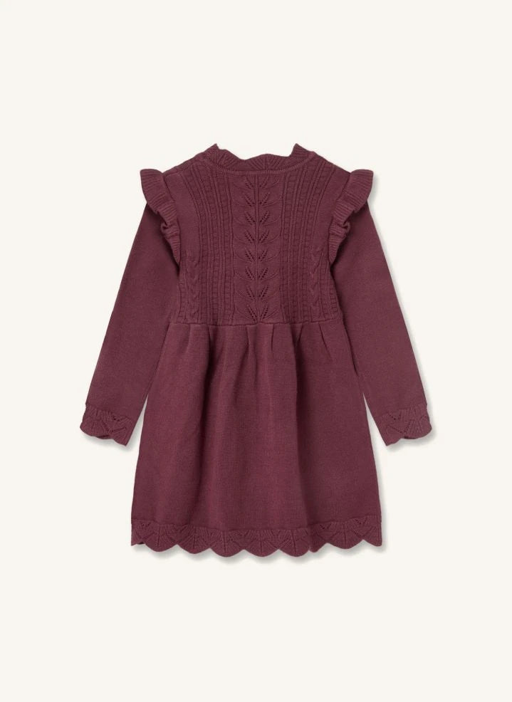 Fliink - Alilly Knit Dress | Burgundy