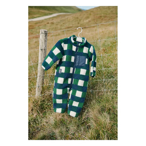Liewood - Sherpa-style Nolano Checked Recycled Fiber Jacket | Navy