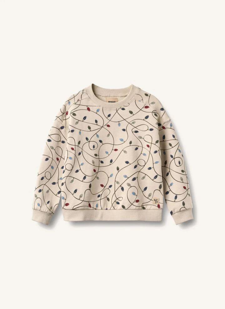 Wheat - Sandro "Guirlandes" Organic Cotton Sweatshirt | Cream