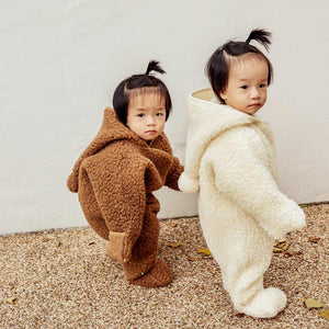 BINIBAMBA Merino Sheepskin Snugglesuit - Milk-Snugglesuits-Milk-0-6m | Natural Baby Shower