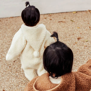 BINIBAMBA Merino Sheepskin Snugglesuit - Milk-Snugglesuits-Milk-0-6m | Natural Baby Shower