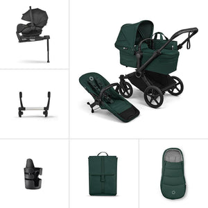 Bugaboo Donkey 6 Single Ultimate Newborn Bundle-Travel Systems-Fern Green- | Natural Baby Shower
