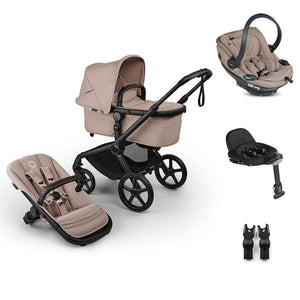 Bugaboo Fox 5 Renew + BeSafe Go Beyond Travel System-Travel Systems-Deep Indigo-No Base | Natural Baby Shower