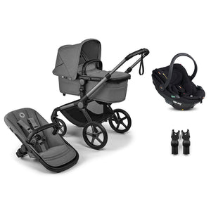 Bugaboo Fox 5 Renew + BeSafe Go Beyond Travel System-Travel Systems-Deep Indigo-No Base | Natural Baby Shower