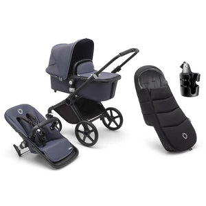 Bugaboo Fox Cub Essential Pushchair Bundle-Stroller Bundles-Stormy Blue- | Natural Baby Shower