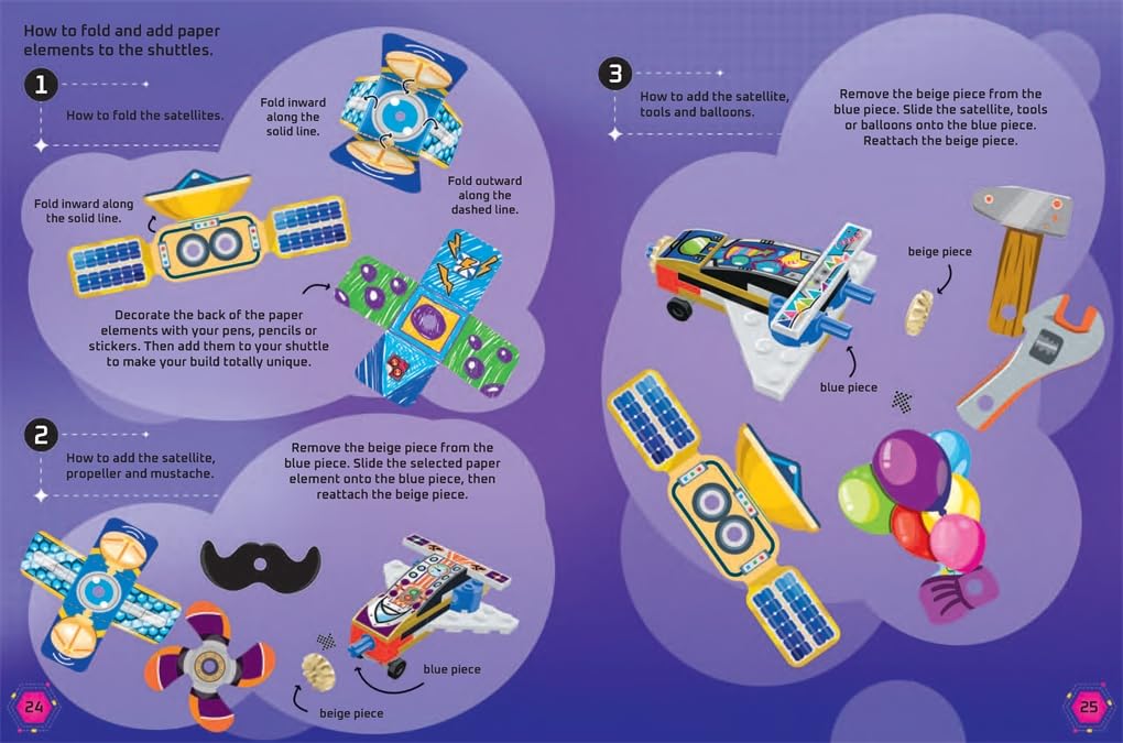 Buster Books - Lego Build and Stick Figure Toy English Activity and Story Book