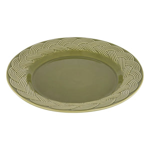 House of Capricorn - Wicker Dinner Plate | Green