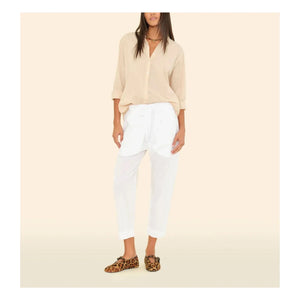 Xirena - Draper Cotton Poplin Pants | White