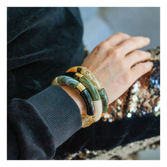 Parabaya - Trio Black Night bileklikler | Siyah